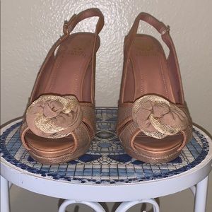 Vince Camuto “Mista” slingback high heel sandals.